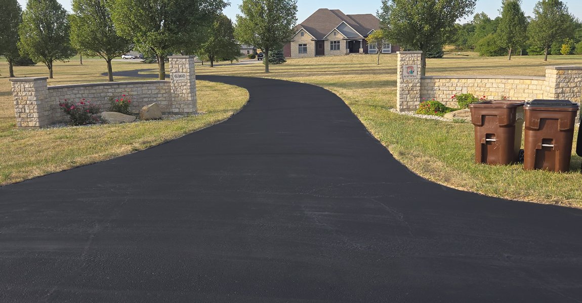 driveway after asphalt service